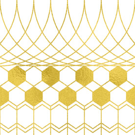 金色抽象线条图案奢华大气