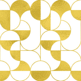 金色抽象线条图案奢华大气