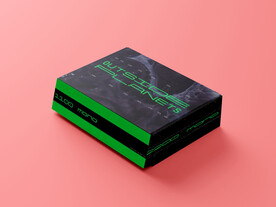 翻盖飞机盒纸盒PSD样机