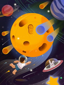 宇宙星空 宇航员 