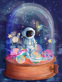 宇宙星空 宇航员 