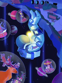 宇宙星空 宇航员 