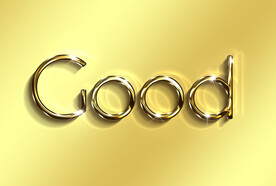 写实质感黄金金属特效字样机