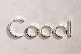 写实质感黄金金属特效字样机