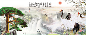 水墨山水背景