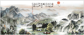 水墨山水背景