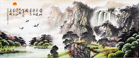 水墨山水背景
