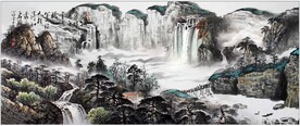 水墨山水背景