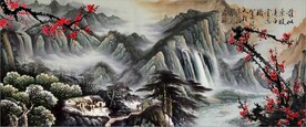 水墨山水背景