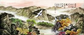 水墨山水背景