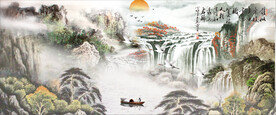 水墨山水背景