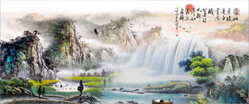 水墨山水背景