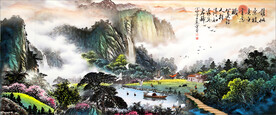 水墨山水背景