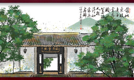 水墨山水背景