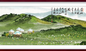 水墨山水背景