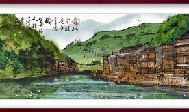 水墨山水背景