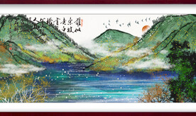 水墨山水背景