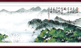 水墨山水背景