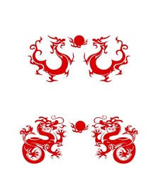 中式龙纹图案设计