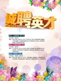 招聘海报
