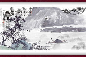水墨山水背景
