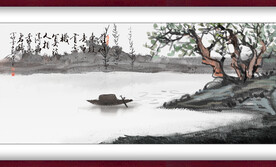 水墨山水背景