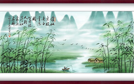 水墨山水背景