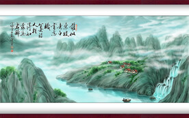 水墨山水背景