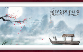 水墨山水背景