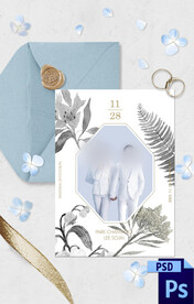 婚礼海报PSD背景模版