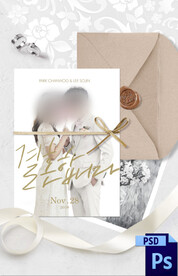 婚礼海报PSD背景模版