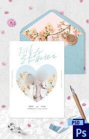 婚礼海报PSD背景模版