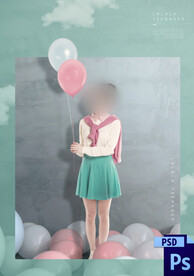 青年学生摄影背景