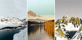 晶瓷画山水风景画