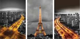 晶瓷画城市夜景