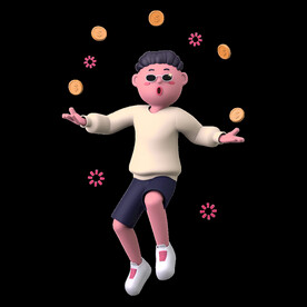 有钱人发财掉钱眼儿