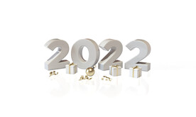 2022年3D新年快乐PSD图