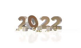 2022年3D新年快乐PSD图