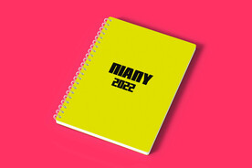 螺旋笔记本贴图样机