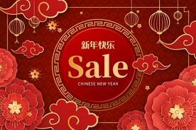 新年海报春节促销AI模板