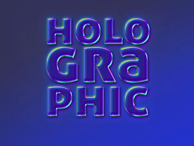 卡通透明字体玻璃塑料质感