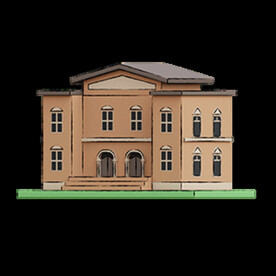 博物馆3d卡通可爱旅行