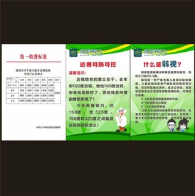 权科视力裱板