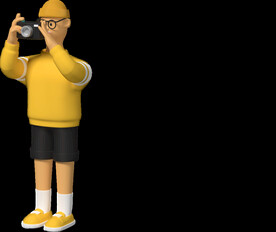 上班族职员男孩拍照片