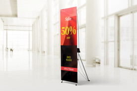 X展架效果图样机PSD置换