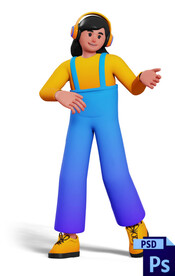 听音乐的女孩女生