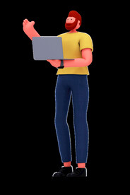 卡通 趣味 男性 男人 人偶 