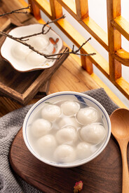 元宵节汤圆美食食材背景素材