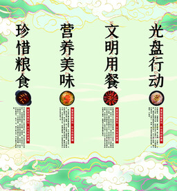 国潮风 餐饮墙画