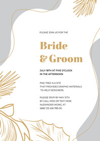 小清新 婚礼 邀请函